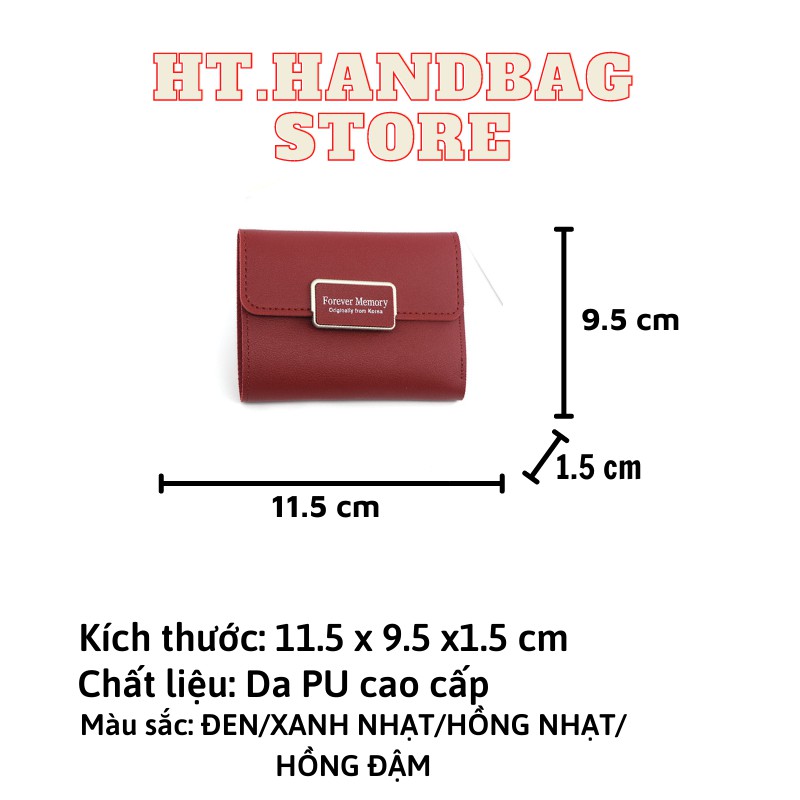 Ví nữ nhiều ngăn FOREVER YOUNG cute dễ thương cao cấp đựng tiền đẹp giá rẻ HYTACO VN15