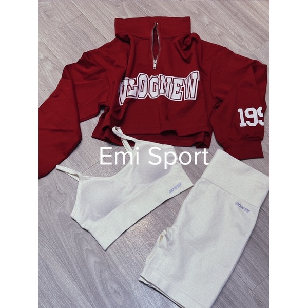 Áo croptop mặc ngoài. Phối đồ Gym  ảnh thật cuối bài