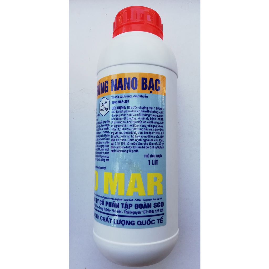 1 lít IOD MAR 16 % SÁT TRÙNG NANO BẠC, DUNG DỊCH SÁT TRÙNG DIỆT KHUẨN