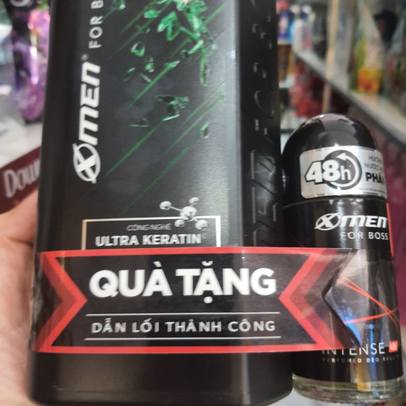 Dầu gội nước hoa Xmen for Boss Luxury 650g tặng chai lăn khử mùi For Boss