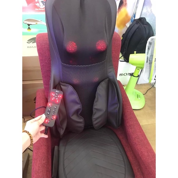 Đệm ghế massage Cổ gáy lưng eo Hàn quốc New 2022- tích hợp Bi lăn và Miết Massage