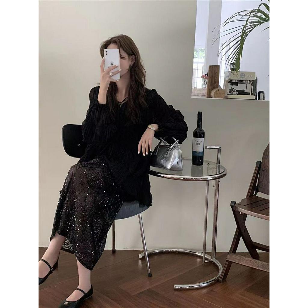 Áo Sơ Mi Voan Dài Tay Dáng Rộng Xinh Xắn 62334