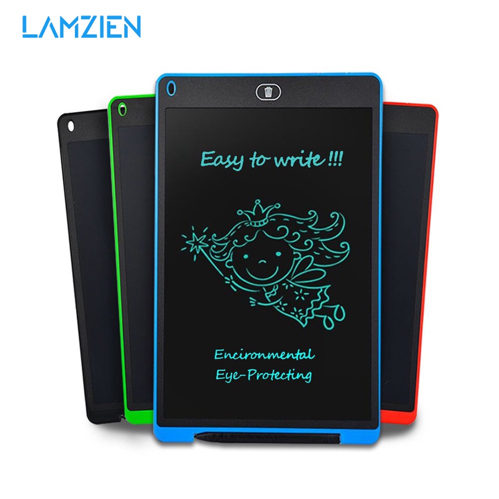 Bảng Vẽ Điện Tử LAMZIEN LCD 8.5 / 10 / 12 Inch Kèm Bút Dành Cho Bé