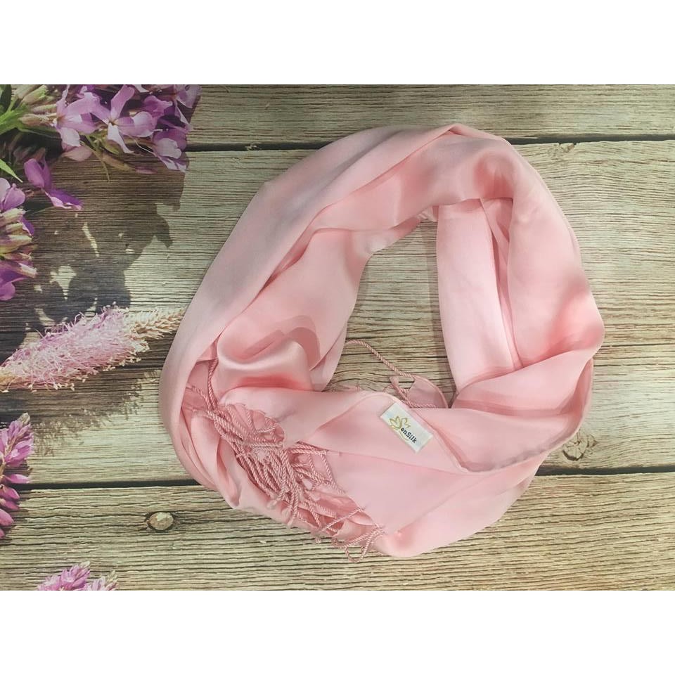 Khăn Lụa SenSilk Luxury Hồng