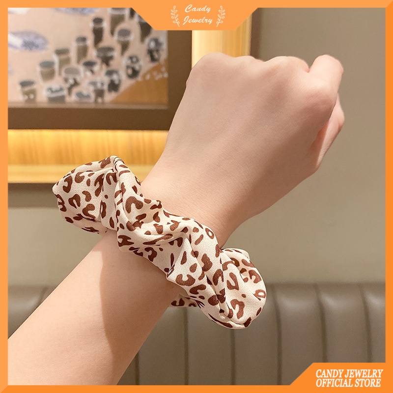 Dây buộc tóc bằng vải nhiều họa tiết tùy chọn đơn giản ngọt ngào phong cách Hàn Quốc cho nữ