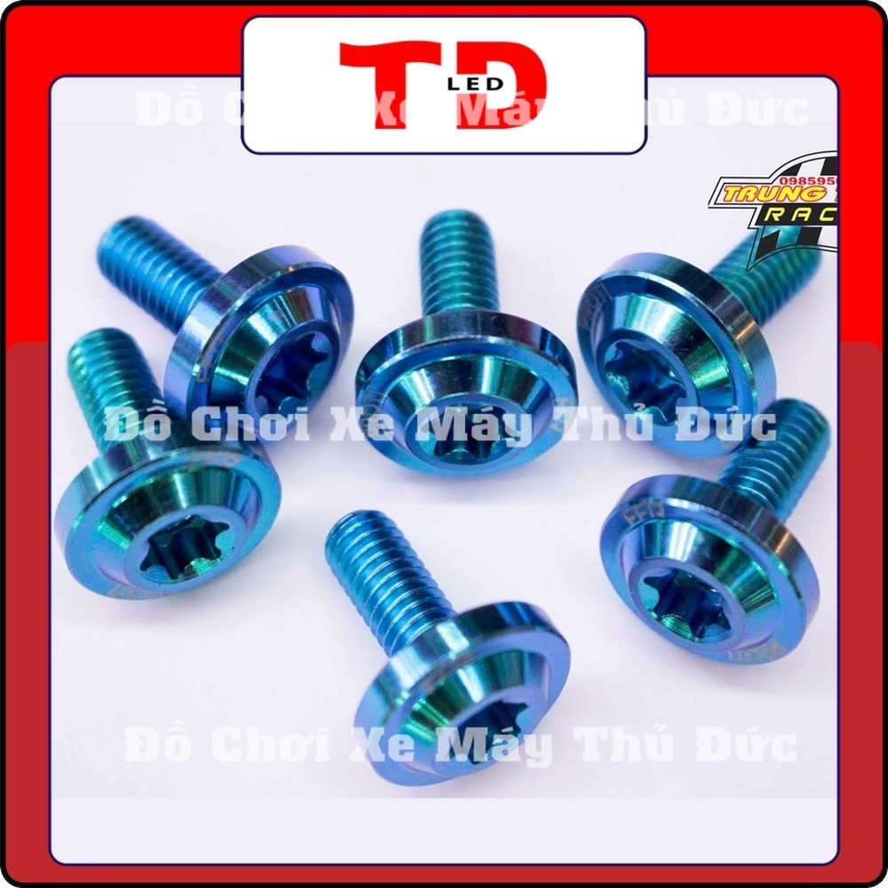 Ốc Titan GR5 6li gắn dàn áo, ốp pô, che sên, carte. - Chính Hãng - Bảo Hành