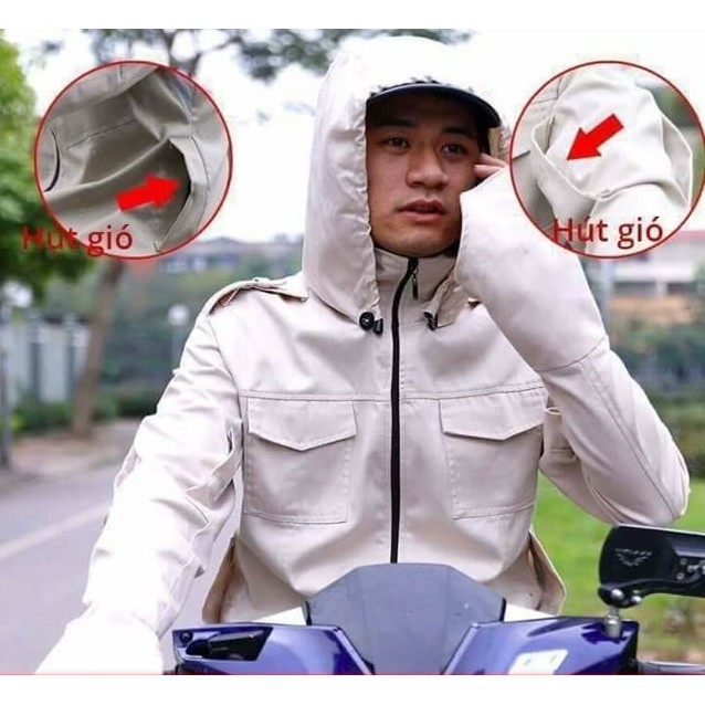 Áo chống nắng nam vải Kaki hàng loại 1