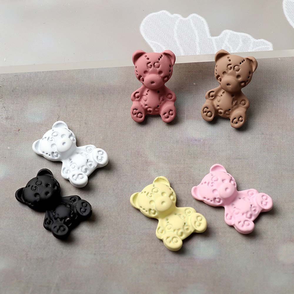 [Hàng mới về] Phụ kiện đính móng tay trang trí thiết kế gấu 3D dễ thương