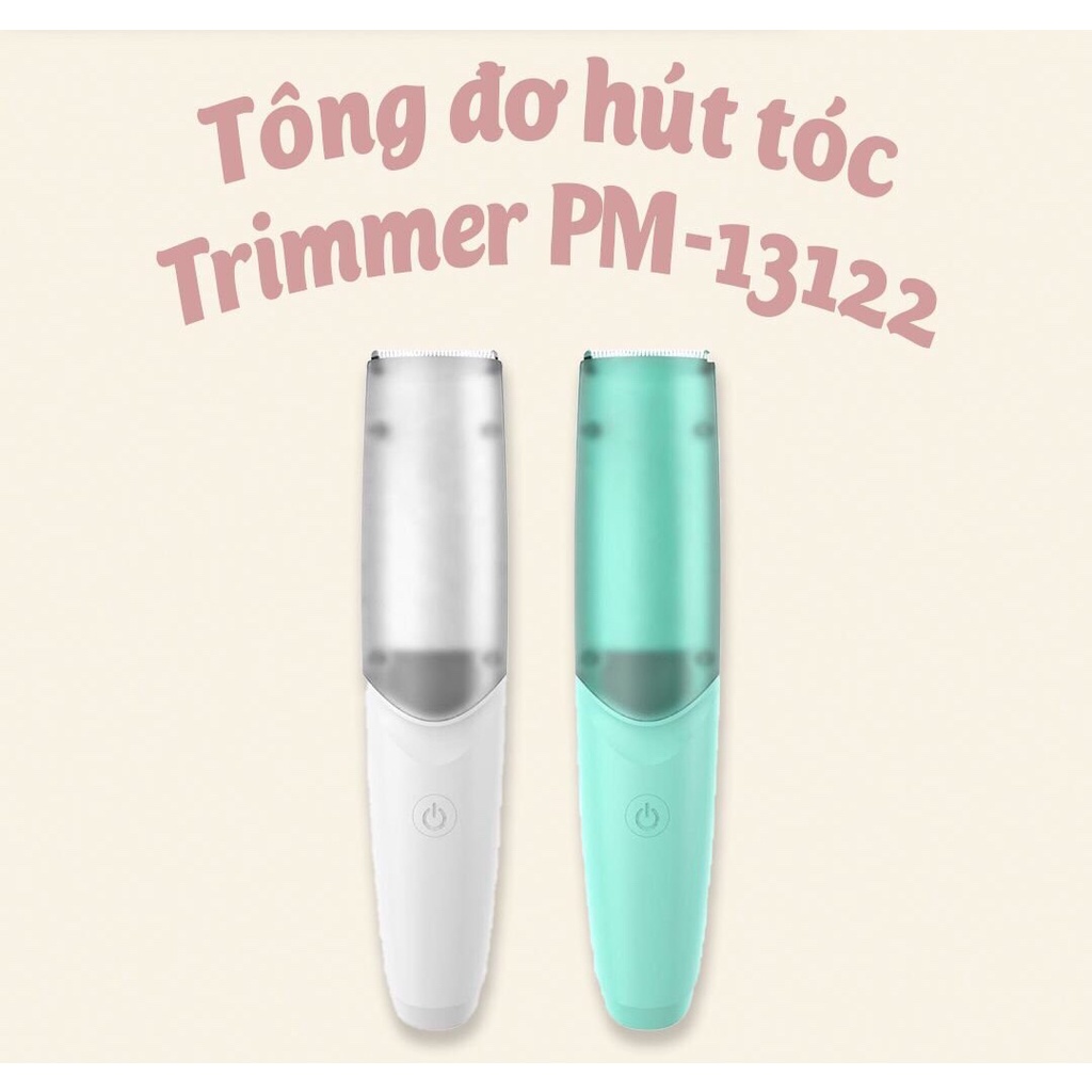 Tông đơ cắt tóc Baby Hair Trimmer PM-13122/ PM-13123 chính hãng nhẹ êm | Tông đơ hút tóc cho bé