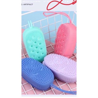 BÔNG TẮM TẠO BỌT -  Bông Tắm Bằng Silicon Chất Lượng Cao tạo bọt