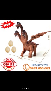 Khủng Long 3D Đầu Đẻ Trứng Size Lớn