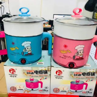 Nồi lẩu mini đa năng ca mỳ cắm điện có hấp