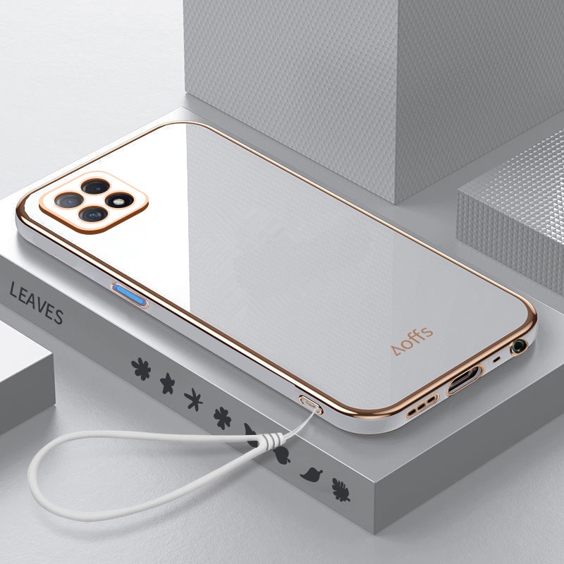 Ốp điện thoại QIANZI màu trơn thời trang sang trọng cho Samsung A71 4G A51 4G A750 A7 2018 A23 M32 4G A51