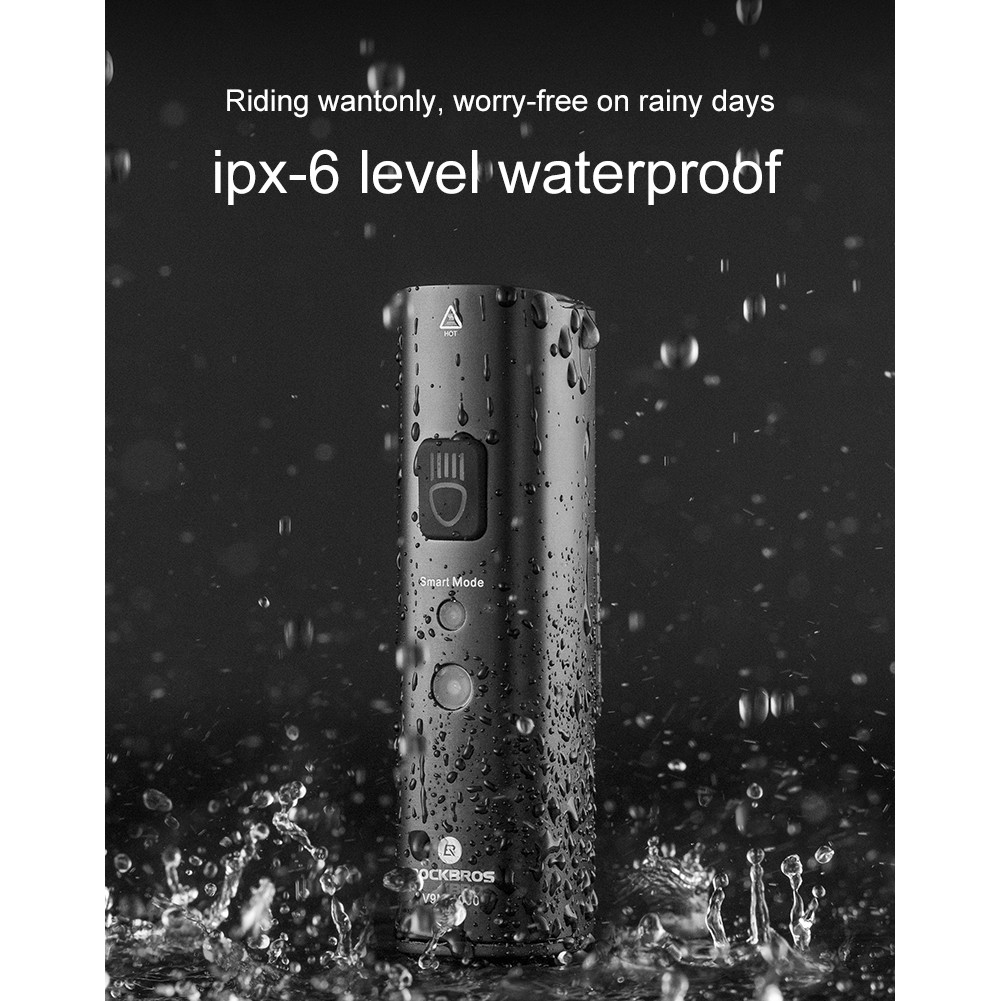 Fulfilled by Shopee  Đèn pha LED ROCKBROS 1000LM vỏ nhôm chất lượng cao kèm sạc USB chống thấm nước cho xe đạp