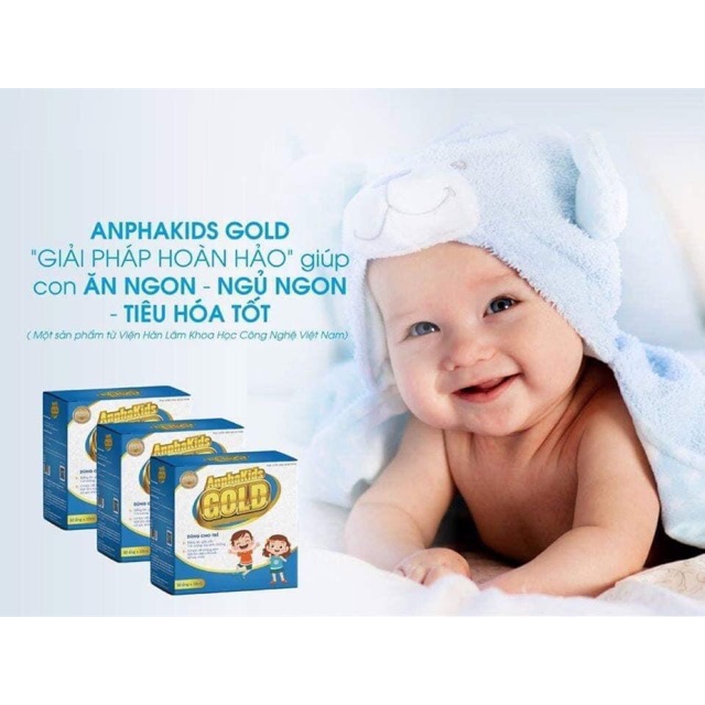 Men Alphakids Gold- hết biếng ăn còi xương- Viện hàn lâm KHCN VN