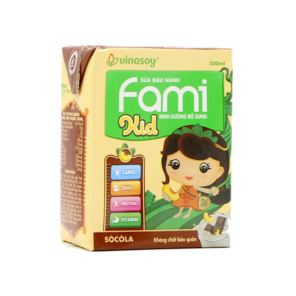 Sữa đậu nành Fami 200ml đủ vị hộp 200ml