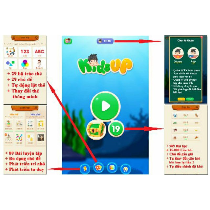 Kids up cho bé một năm/trọn đời