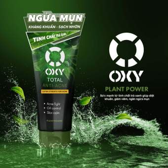 Bộ sản phẩm Oxy Ngăn Ngừa Mụn,Nhờn giúp kháng khuẩn và làm mờ thâm ANTI-ACNE (srm 100g + gel 10g)