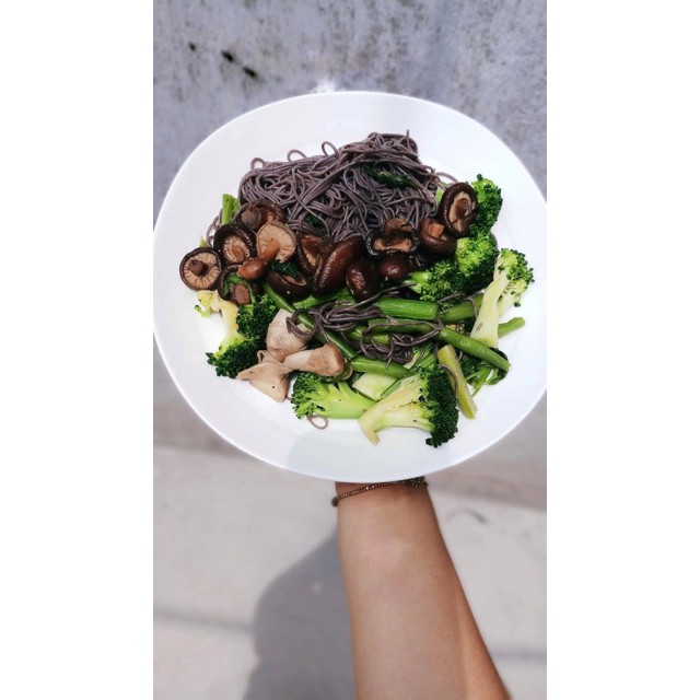 Mì bún phở gạo lứt đen siêu ngon hoàng minh eatclean ăn kiêng giảm cân gói 500g.