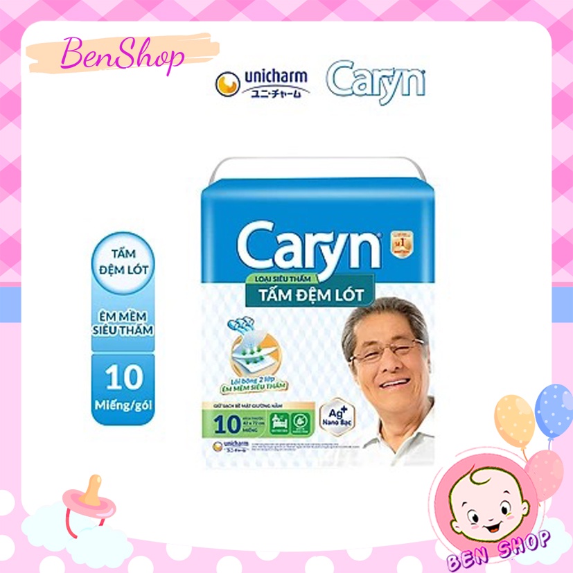 Tấm đệm lót siêu thấm Caryn lõi bông 2 lớp cho mẹ sau sinh (42 x 72cm)