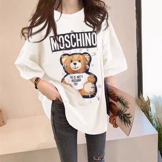 Áo Thun nữ nam unisex tay lỡ cổ tròn vải cotton, áo phông tay lỡ nam nữ form rộng nhà mimi