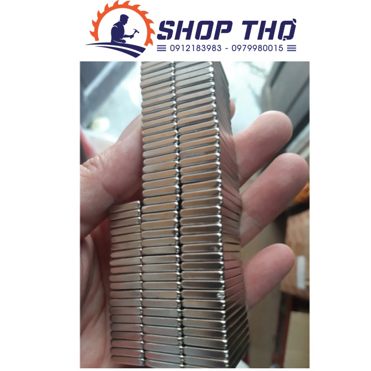 Nam châm chữ nhật 40*20*2mm (2 viên)