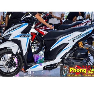 Tem Rời Honda Vario 150 Trắng Phối Xanh Da Trời (Đời Xe 2018-2020)