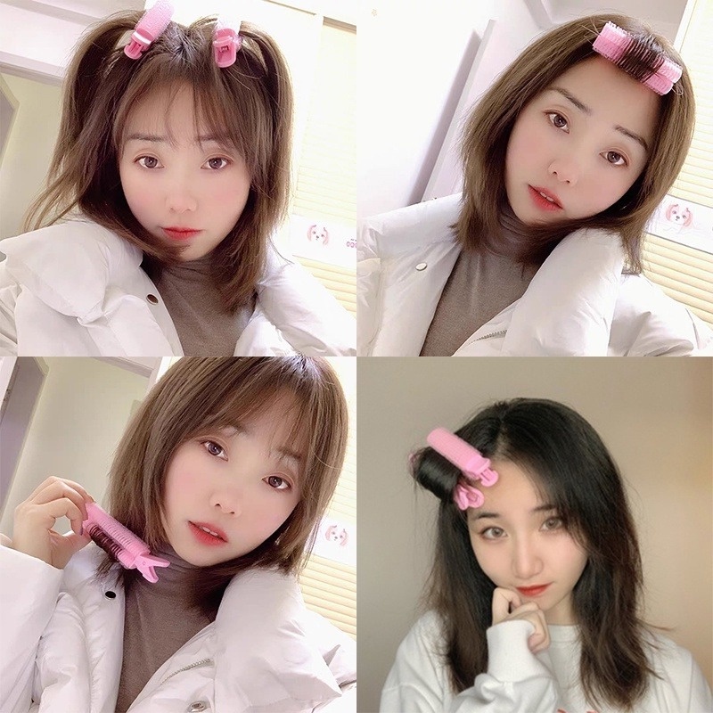 Kẹp tóc mái giả phồng đơn giản đáng yêu dành cho nữ