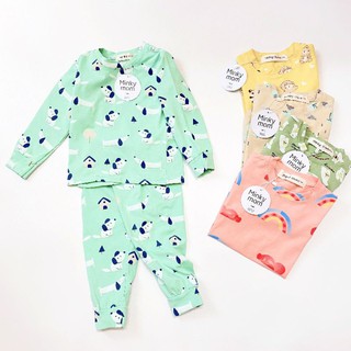 Bộ thun lạnh Minkymom hoạ tiết con thú dễ thương