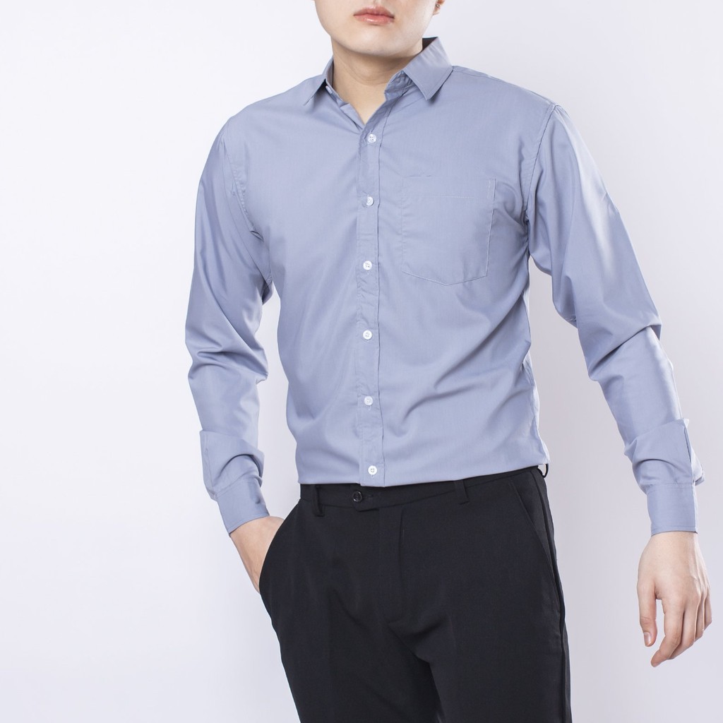 Áo sơ mi nam tay dài LADOS - 8027 chất vải mềm mịn thoải mái - Áo sơ mi công sở tiêu chuẩn | BigBuy360 - bigbuy360.vn