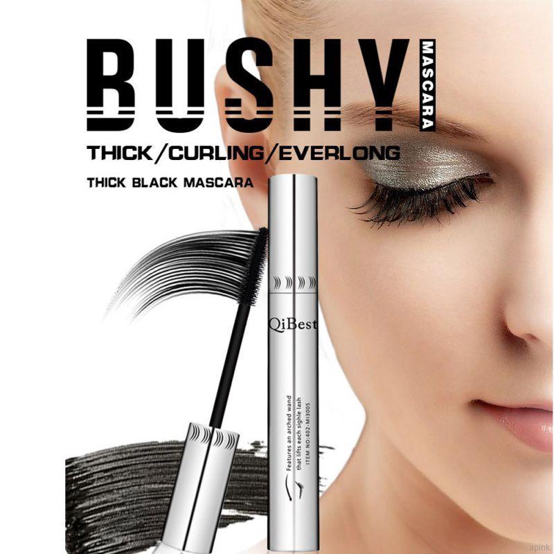 Mascara QiBest Màu Đen Chống Thấm Nước Lâu Trôi Chuốt Dài Và Cong Mi