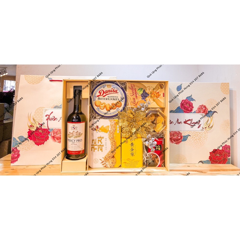 Giỏ Quà Tết 2022 Cao Cấp set 7 món  LỘC PHÁT sang trọng Hộp Quà Kèm Túi | BigBuy360 - bigbuy360.vn