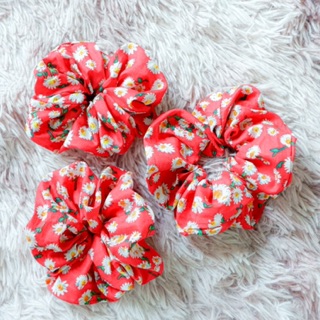 Đồ cột tóc - Scrunchies - A48 đỏ hướng dương