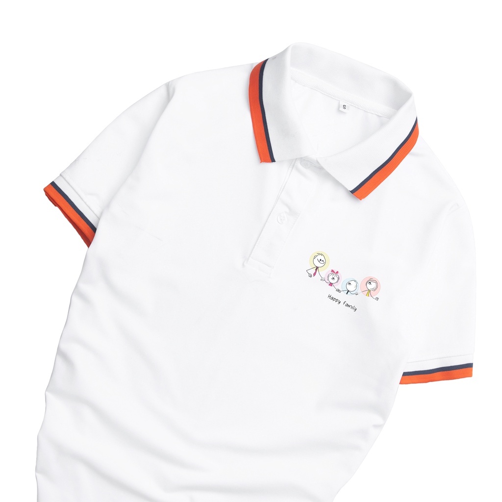 Áo thun polo gia đình cao cấp La'house Uniform - happy family