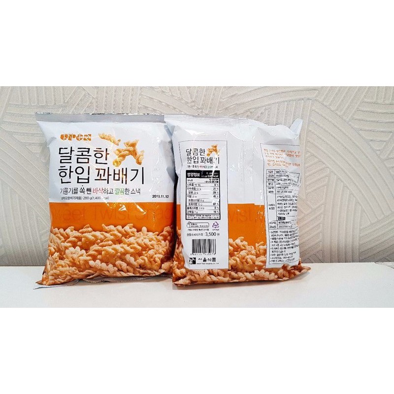 [Giá tốt] Quẩy - Bỏng xoắn Hàn Quốc Upon Snack, 280g - Chính hãng