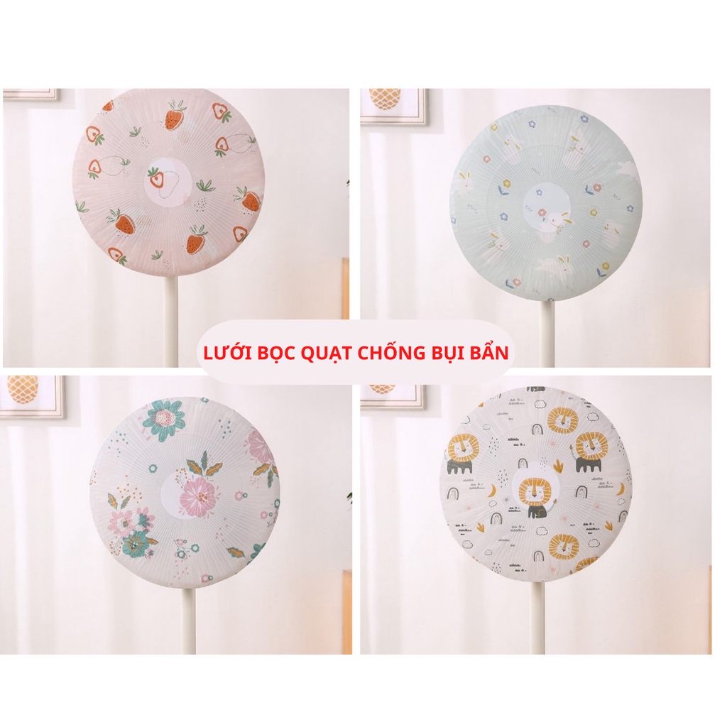 Vỏ Bọc Quạt Chống Bụi Bẩn , Chống Thấm Mẫu Mới - Bọc Che Chống Bụi Cho Quạt Họa Tiết Bắt Mắt 88317