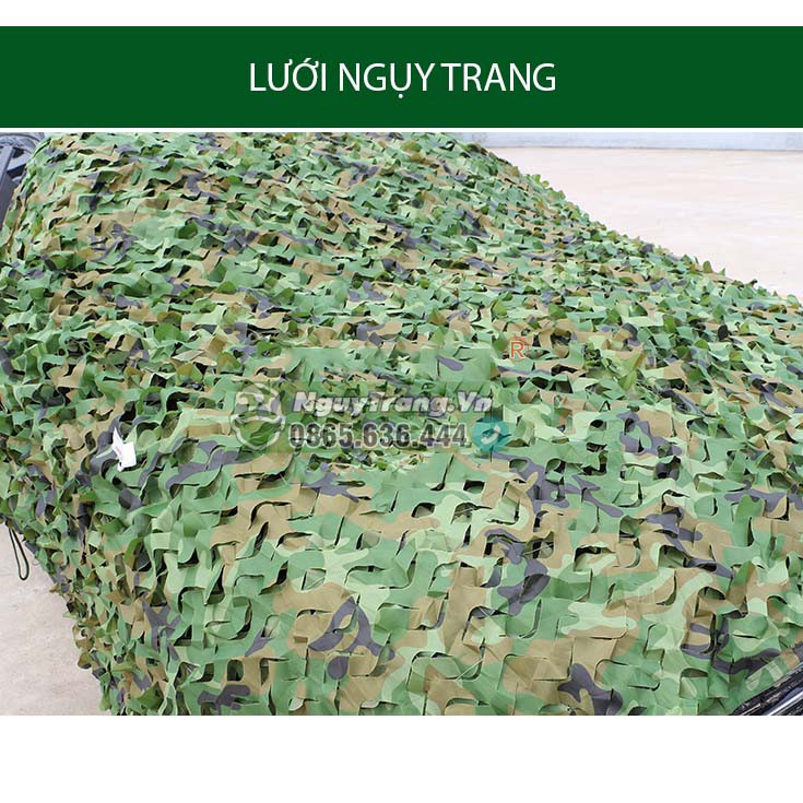 Lưới ngụy trang rằn ri đi rừng 6 mét vuông