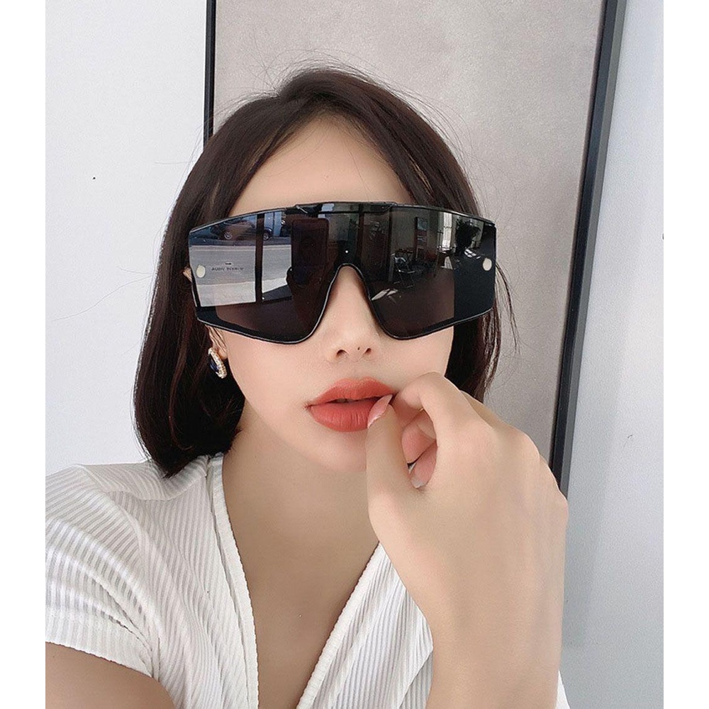 Kính Mát Không Gọng Phong Cách Cổ Điển Oversize Dành Cho Nữ