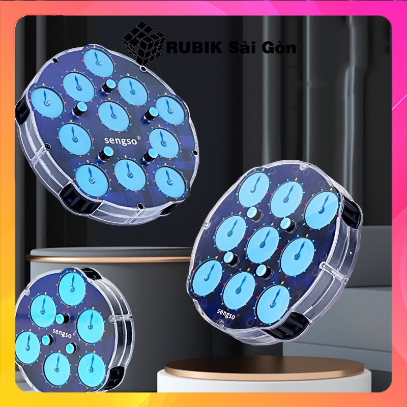 Rubik Biến Thể Đồng Hồ Nam Châm Level 5 Ma Thuật Cao Cấp Rubic Clock ShengShou Magnetic Sáng Tạo Đẹp Mắt Xoay Trơn