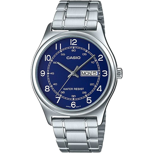 Đồng hồ nam CASIO chính hãng MTP-V006, dây kim loại