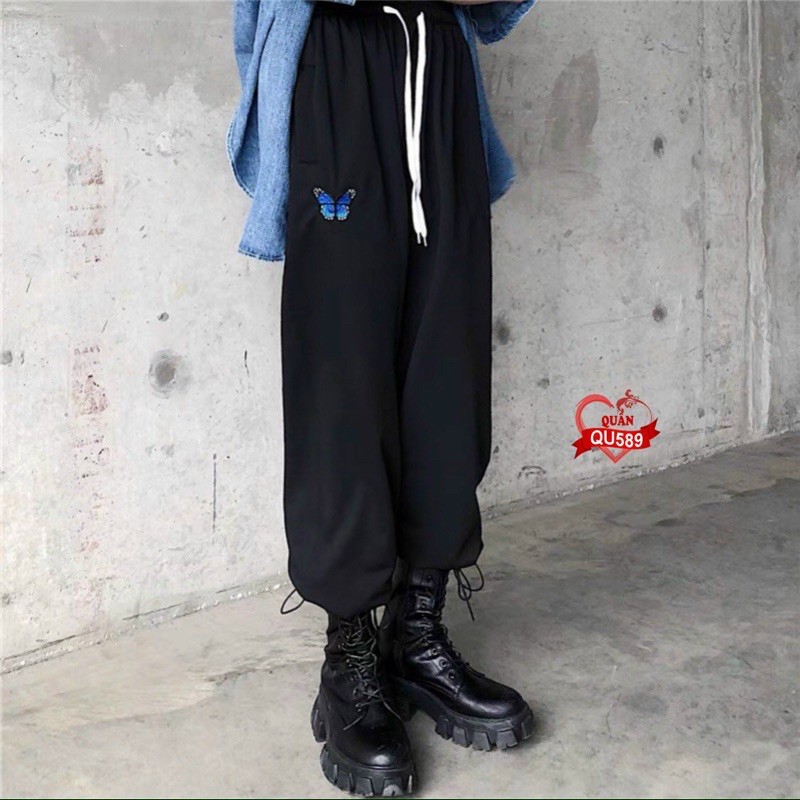 Quần Culottes Dây Rút Logo Bướm Chất Đẹp