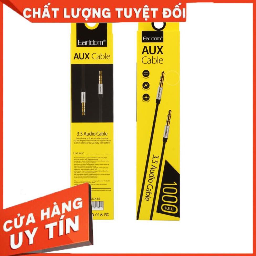 Dây cáp âm thanh AUX 15 Earldom Jack Kết Nối Chân 3.5 Lấy Âm Thanh Video Audio Lấy Nhạc Ra Loa Oto