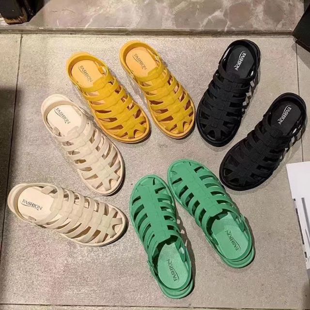 Dép Sandal Lưới Rọ Nhựa Quai Hậu Đi Mưa Mới + sẵn hàng sll ( form bé) | BigBuy360 - bigbuy360.vn