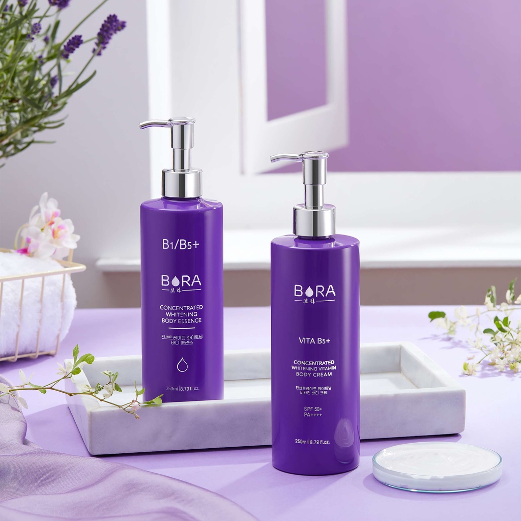 Tinh chất dưỡng thể ủ trắng da toàn thân bằng siêu hạt vitamin thơm nước hoa BORA Concentrated Whitening Body Essence