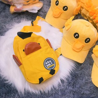 Set mũ kèm balo vịt đáng yêu cho bé