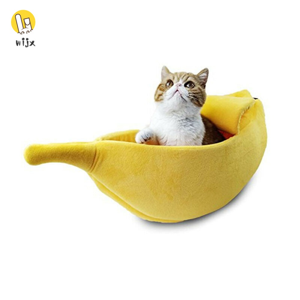 Đệm ngủ hình quả chuối mềm mại độc đáo dành cho mèo cưng
