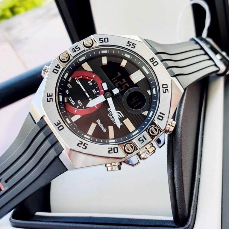 ĐỒNG HỒ NAM CHÍNH HÃNG Casio EDIFICE Tiểu Hub.lot ECB-10P-1A KẾT NỐI ĐIỆN THOẠI THÔNG MINH - VEUWATCH