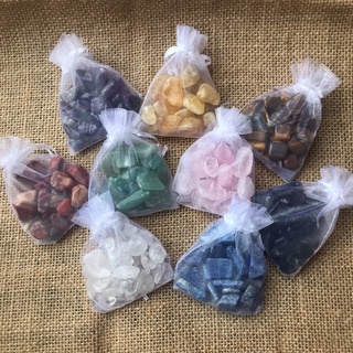 Túi đá Thach Anh vụn [80gr] , Đá thanh tẩy, kích thước từ 1 - 2,5 cm.