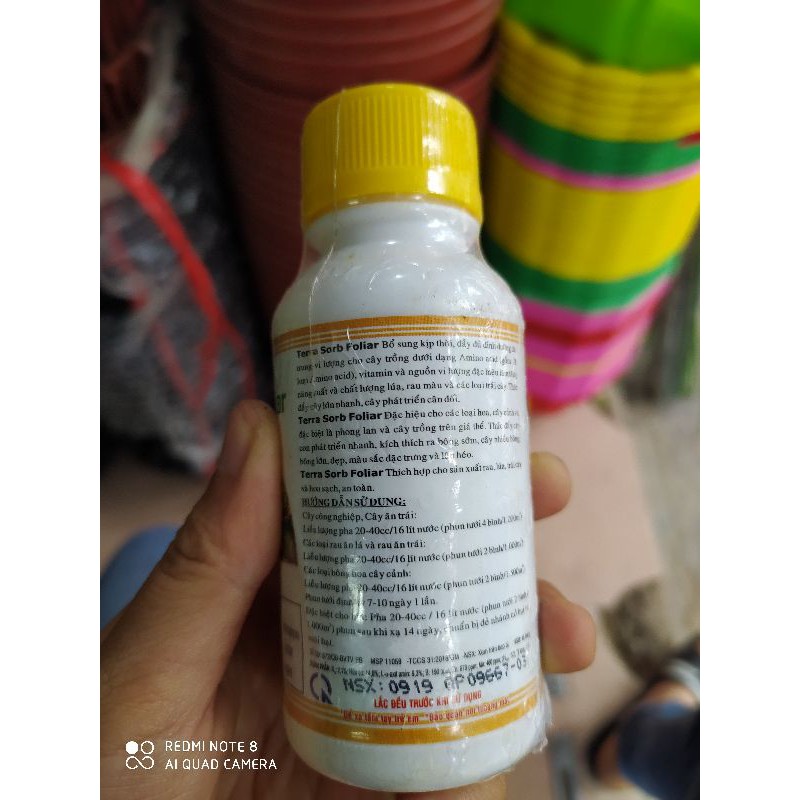 Phân bón lá sinh học Tetra-sorb Foliar 100ml Siêu to lá