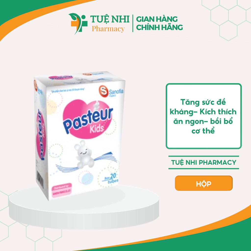 Siro ăn ngon Pasteur Kids tăng sức đề kháng, kích thích ăn ngon, tiêu hóa khỏe mạnh lọ 100ml - NT071